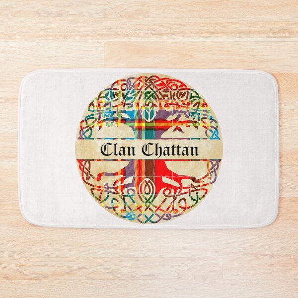 Item preview, Chattan Tree of Life Clan Scottish Surname tartan designed and sold by BagTown Clans.