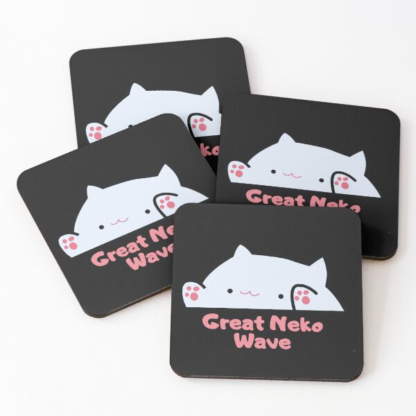 Item preview, Great Neko Wave Classic Sticker designed and sold by ZIZZO 22.