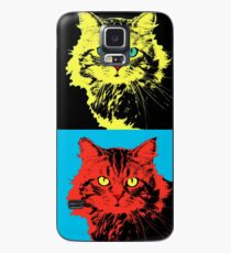 CAT POP ART yellow red green Case/Skin for Samsung Galaxy
