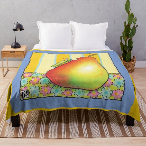 Item preview, caterpillar munching a pear designed and sold by jukico.