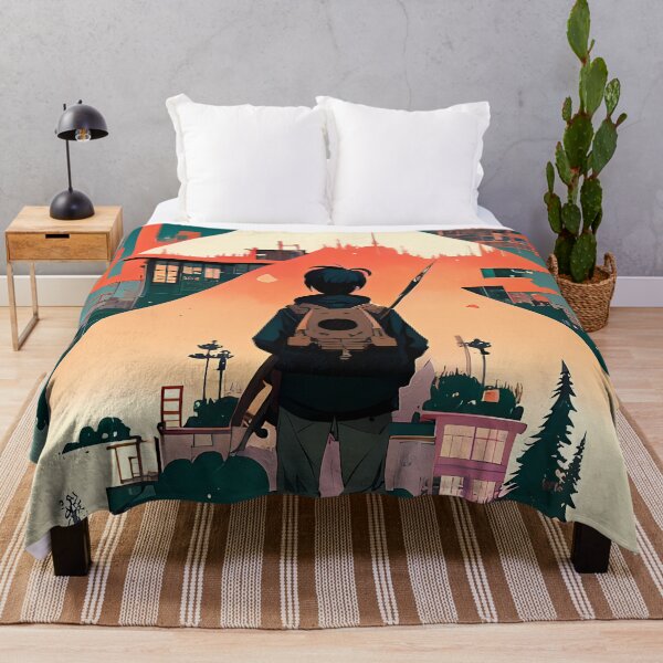 Item preview, Starry Night Sky and Urban Vistas - A Mysterious Figure with a Brown Backpack designed and sold by GalihDA.