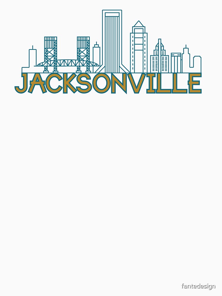 "Jacksonville Florida Downtown " Tshirt for Sale by fantedesign
