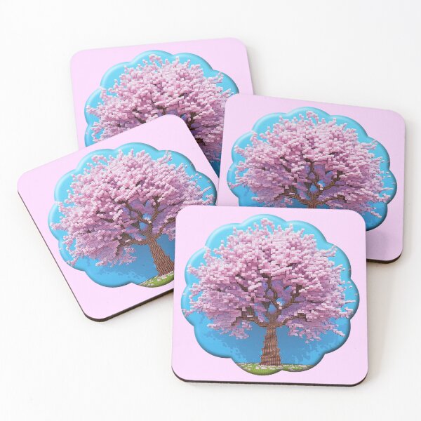 Item preview, Be Mesmerized with My 3D Cherry Blossom Tree Pixel Art designed and sold by BloomingPixel.