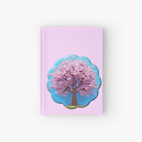 Be Mesmerized with My 3D Cherry Blossom Tree Pixel Art Hardcover Journal