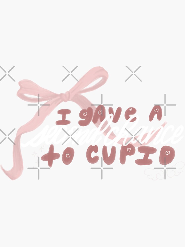 fifty fifty cupid lyrics Sticker for Sale by hugbeom