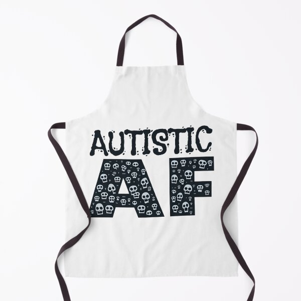 Item preview, Autistic AF - Skulls Black designed and sold by GS-Imagery.