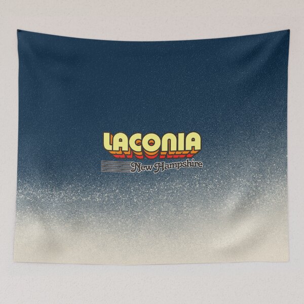 Item preview, Laconia, New Hampshire | Retro Stripes designed and sold by retroready.