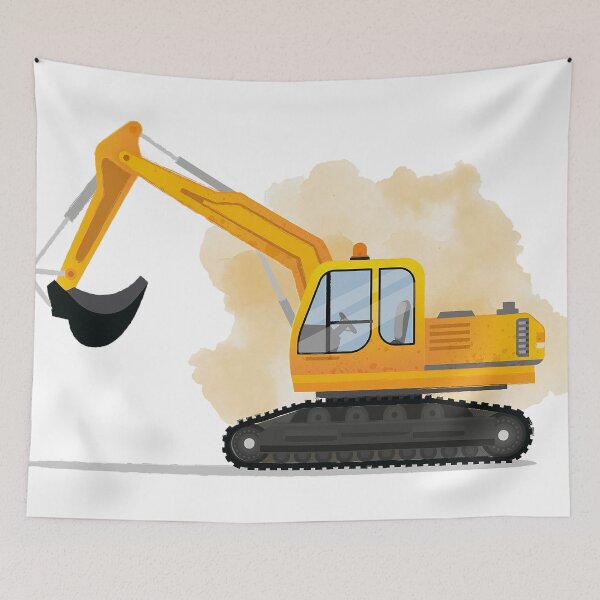 Item preview, Yellow Excavator Print designed and sold by Vivianesmith.