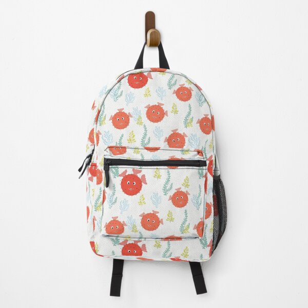 Item preview, Red puffy fish designed and sold by Navitaloves.