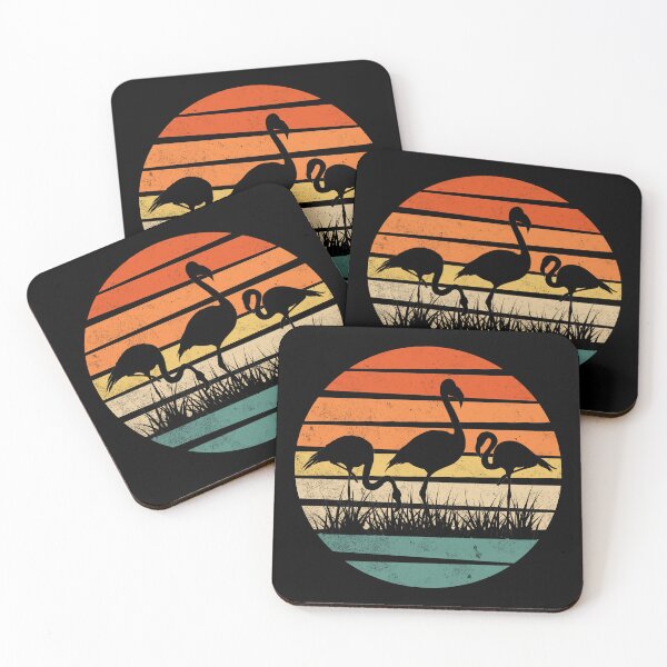 Item preview, Retro Flamingo Sunset Design designed and sold by Keppy Boone.