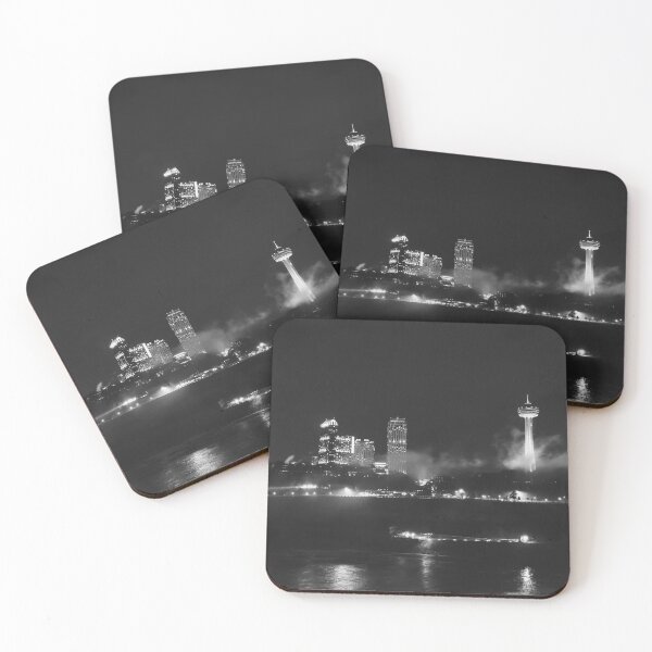 Item preview, Black and White Niagara Falls Ontario Canada in the Fog designed and sold by fototaker Tony.