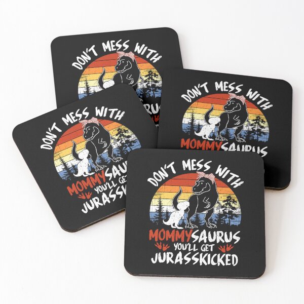 Item preview, Mommysaurus Jurasskicked T-rex Vintage Throwback Dinosaur Womens  designed and sold by Dolphin Graphic.