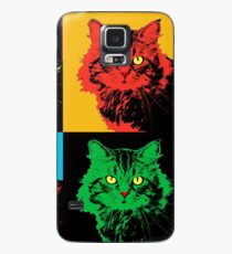 CAT POP ART YELLOW RED GREEN Case/Skin for Samsung Galaxy
