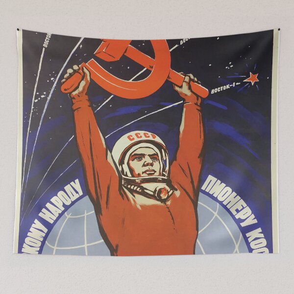 Item preview, Soviet Propaganda Poster 1962 designed and sold by sandrazawson.