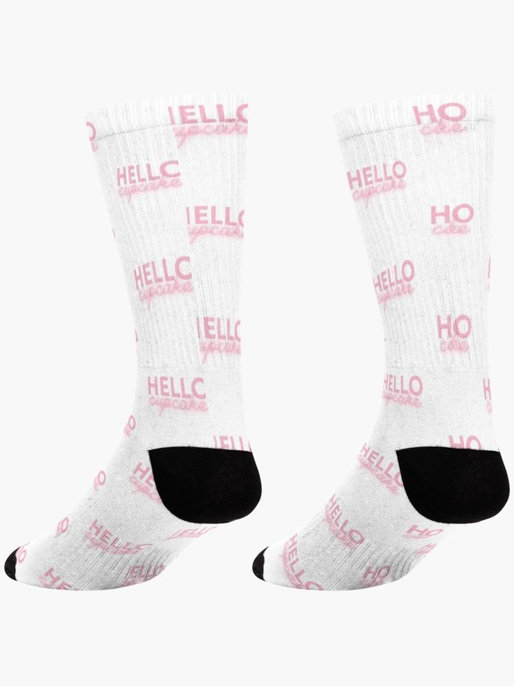 Thumbnail 4 of 5, Socks, Hello Cupcake designed and sold by AProperLemon.