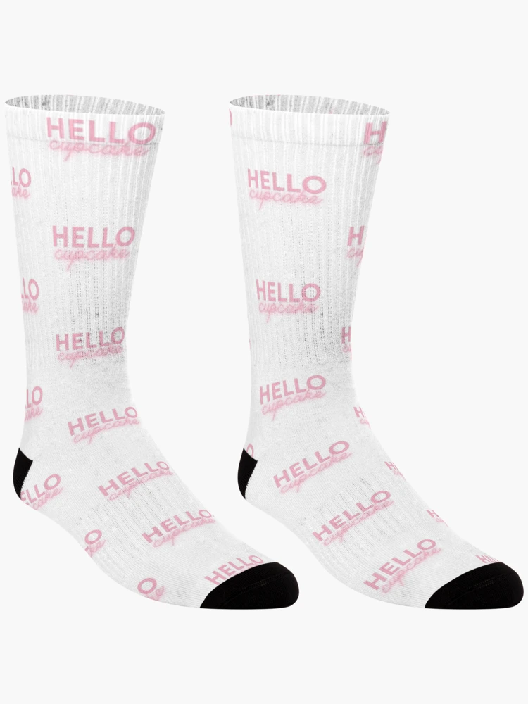 Thumbnail 3 of 5, Socks, Hello Cupcake designed and sold by AProperLemon.