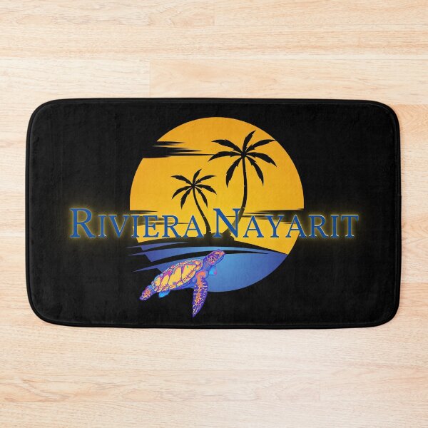 Item preview, Riviera Nayarit Mexico Sunset with Palm Trees and Sea Turtle designed and sold by Chantockey.
