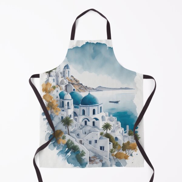 Item preview, Santorini Watercolor designed and sold by Forseta.