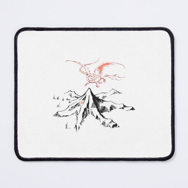 Item preview, Red Dragon Above A Single Solitary Peak - Fan Art designed and sold by Fujarihisashi.