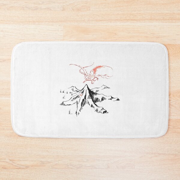 Item preview, Red Dragon Above A Single Solitary Peak - Fan Art designed and sold by Fujarihisashi.