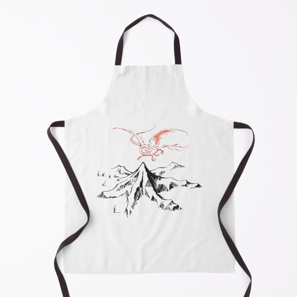 Item preview, Red Dragon Above A Single Solitary Peak - Fan Art designed and sold by Fujarihisashi.
