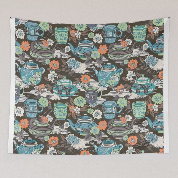 Item preview, Tea time japanese style designed and sold by Alessandro Remo Mazzoni Remotextiles.