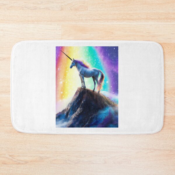 Item preview, Rainbow Unicorn on Hill designed and sold by Megannassir.