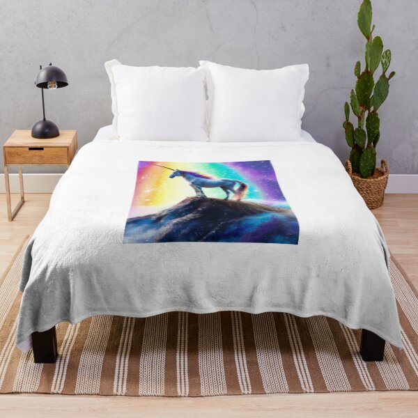 Item preview, Rainbow Unicorn on Hill designed and sold by Megannassir.