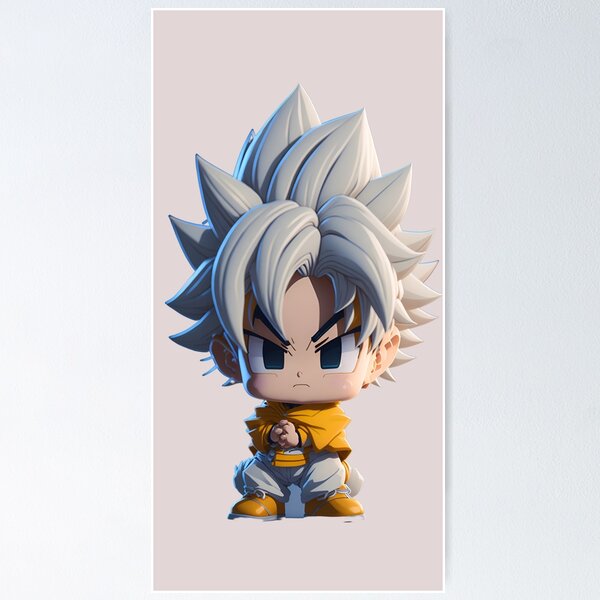 Goku Realistic Super Saiyan Blue Kawaii Chibi Graphic · Creative