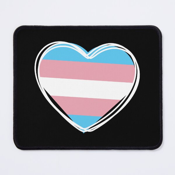 Item preview, TRANSGENDER FLAG HEART | TRANS FLAG HEART | CUTE TRANSGENDER HEART designed and sold by Festive Feminist.