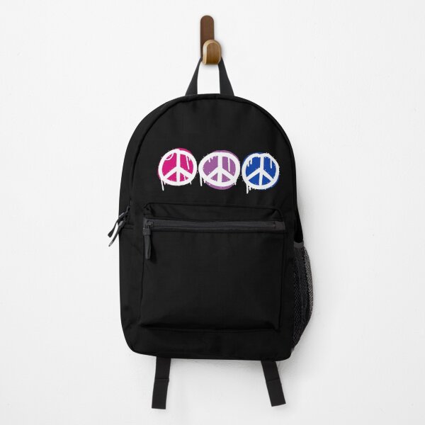 Item preview, BISEXUAL FLAG PEACE SYMBOLS | ABSTRACT BI FLAG | BISEXUAL PEACE SIGN designed and sold by Festive Feminist.
