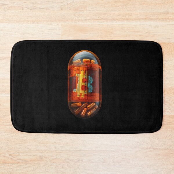 Item preview, AI 3D Bitcoin Art Orange Pill designed and sold by RebeccaDennis5.