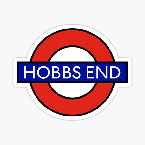 HOBBS END Tube Sign Sticker