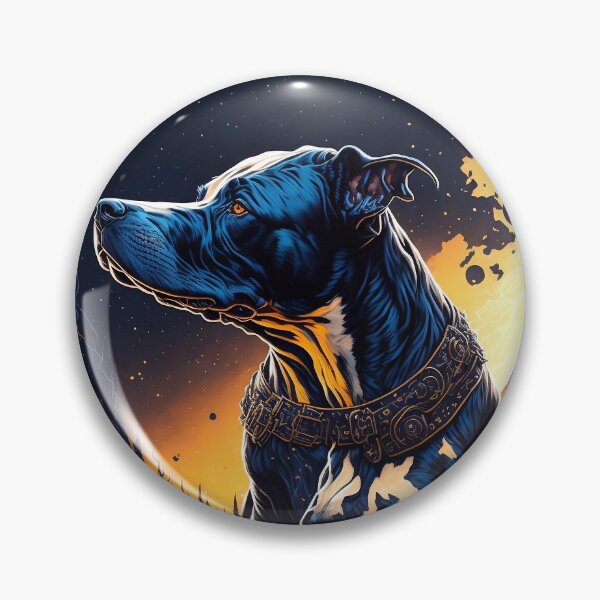Item preview, Majestic Moonlight Black Pitbull designed and sold by KA DESIGNS.