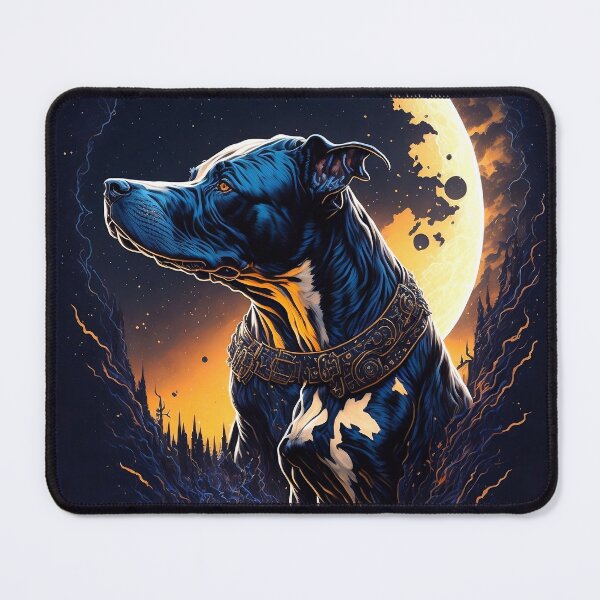 Item preview, Majestic Moonlight Black Pitbull designed and sold by KA DESIGNS.