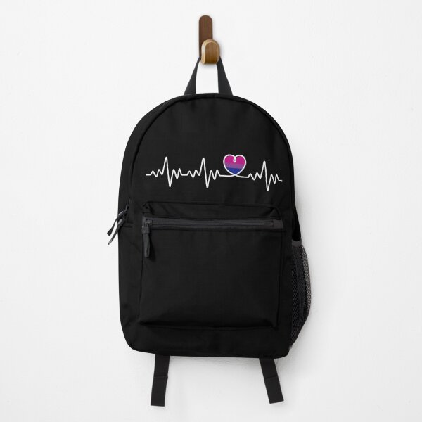 Item preview, BI PRIDE FLAG PULSE | BISEXUAL PRIDE FLAG HEART RATE | BI PRIDE HEART designed and sold by Festive Feminist.