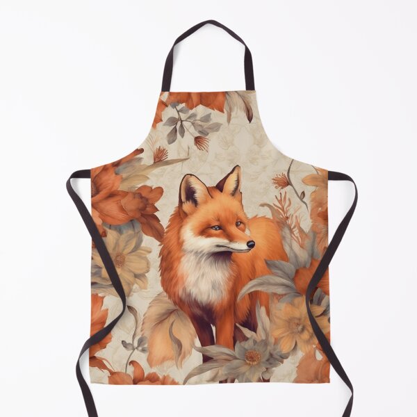 Item preview, Vintage Fox and Flowers Pattern designed and sold by TPhanDesign.