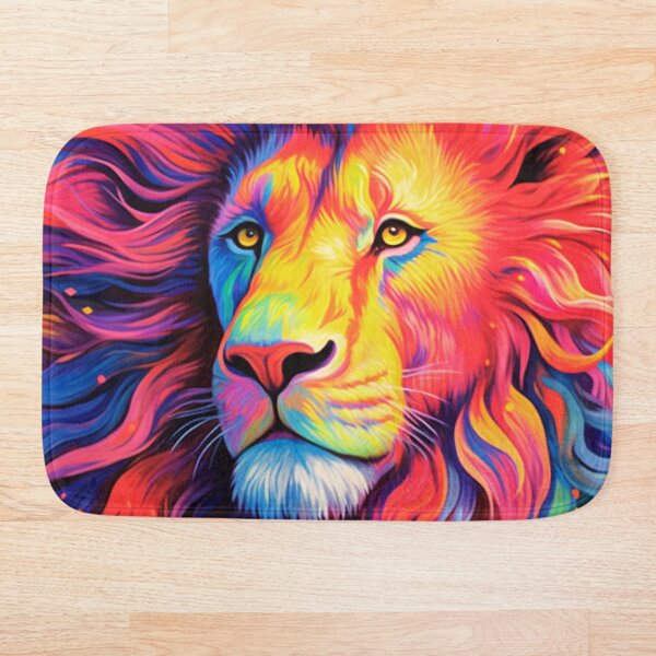 Item preview, Colorful Hairy Lion Face  designed and sold by JojoArtEvo.
