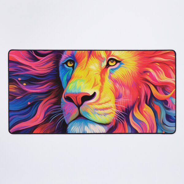 Item preview, Colorful Hairy Lion Face designed and sold by JojoArtEvo.