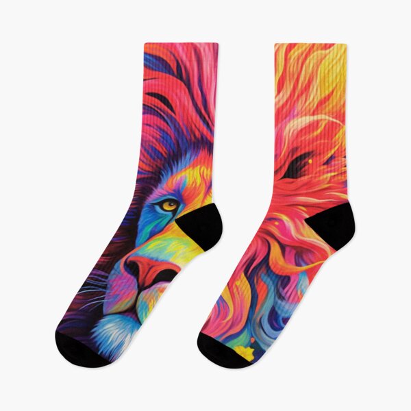 Item preview, Colorful Hairy Lion Face  designed and sold by JojoArtEvo.