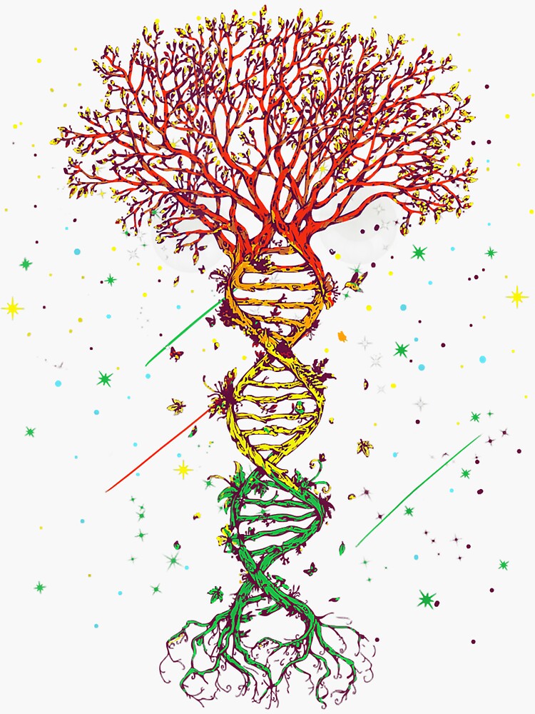 Science DNA Art - Genetic Kaleidoscope | Sticker