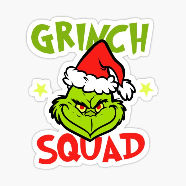 Grinch Xmas Sticker for Sale by PinkRhino24