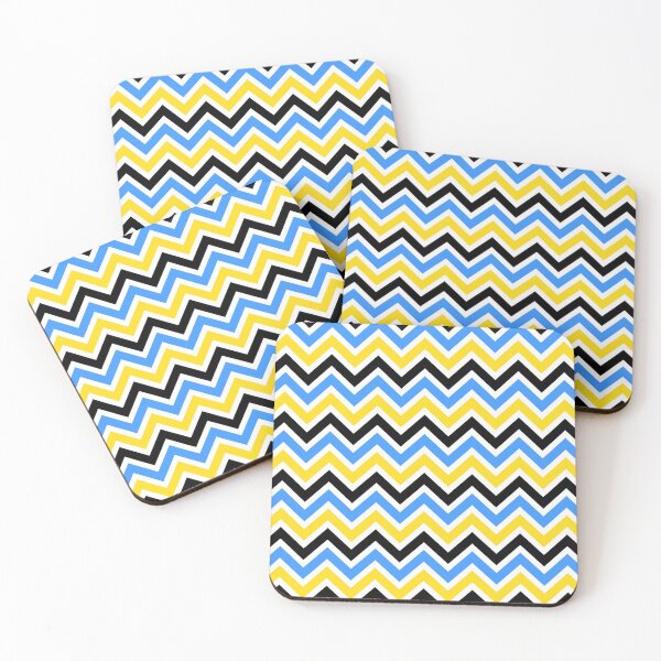 Item preview, Blue Yellow Chevron Pattern designed and sold by Aetherier.