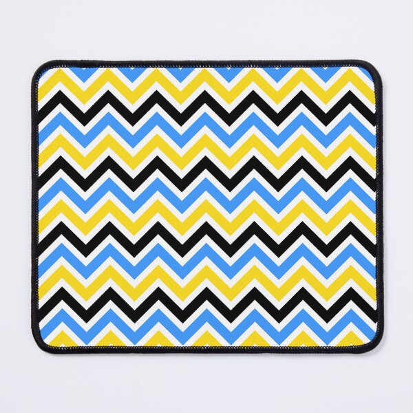 Artikelvorschau, Blau-gelbes Chevron-Muster entworfen und verkauft von Aetherier.