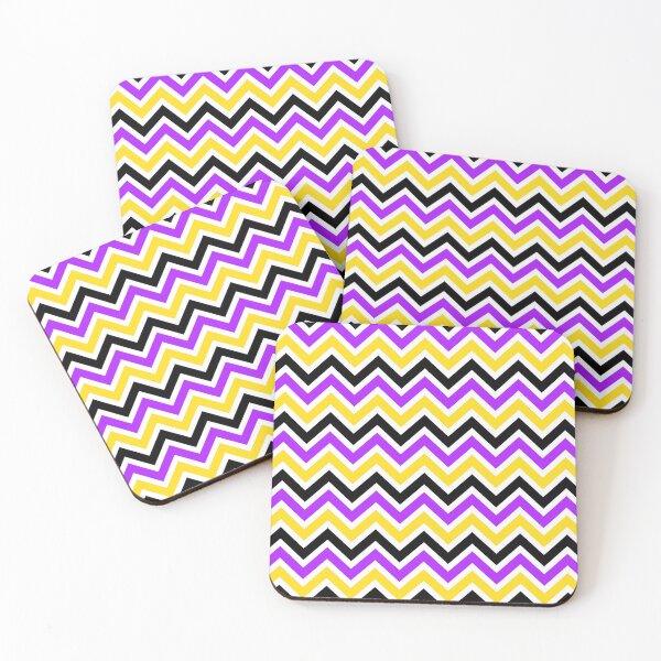 Item preview, Purple Yellow Chevron Pattern designed and sold by Aetherier.