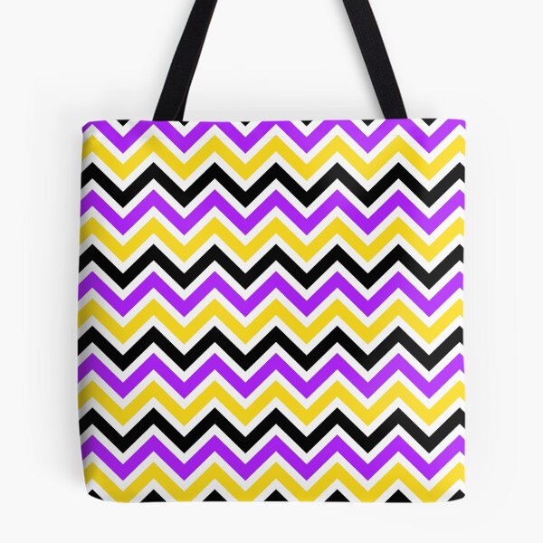 Artikelvorschau, Lila gelbes Chevron-Muster entworfen und verkauft von Aetherier.