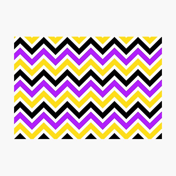 Item preview, Purple Yellow Chevron Pattern designed and sold by Aetherier.