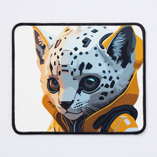 Item preview, Cyberpunk Baby Snow Leopard designed and sold by PrintsCreativ.