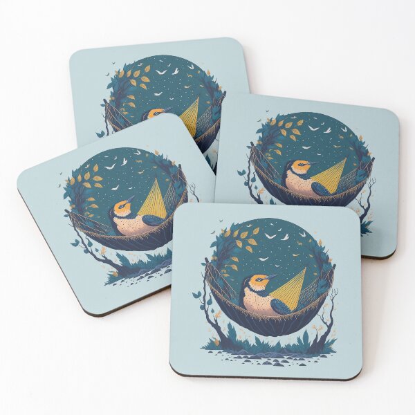 Item preview, The bird resting in the hammock designed and sold by feferreira.