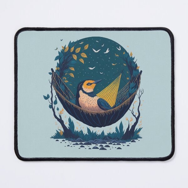 Item preview, The bird resting in the hammock designed and sold by feferreira.